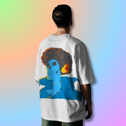 Brook Oversized Tshirt from One Piece Anime in White