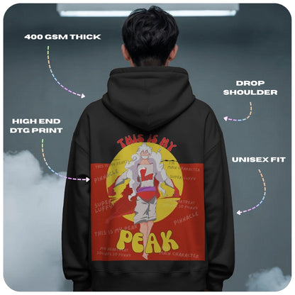 Super Luffy One Piece Anime Unisex Oversized Hoodie - 100% cotton streetwear from Aniguz