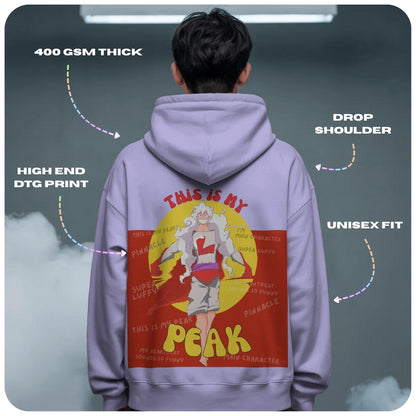 Super Luffy One Piece Anime Unisex Oversized Hoodie - 100% cotton streetwear from Aniguz