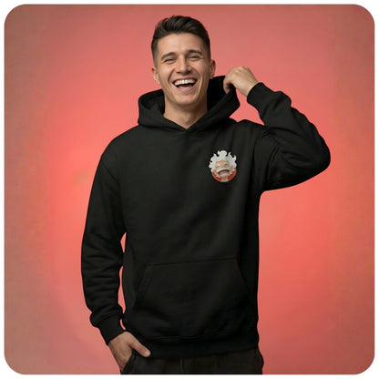 Super Luffy One Piece Anime Unisex Oversized Hoodie - 100% cotton streetwear from Aniguz