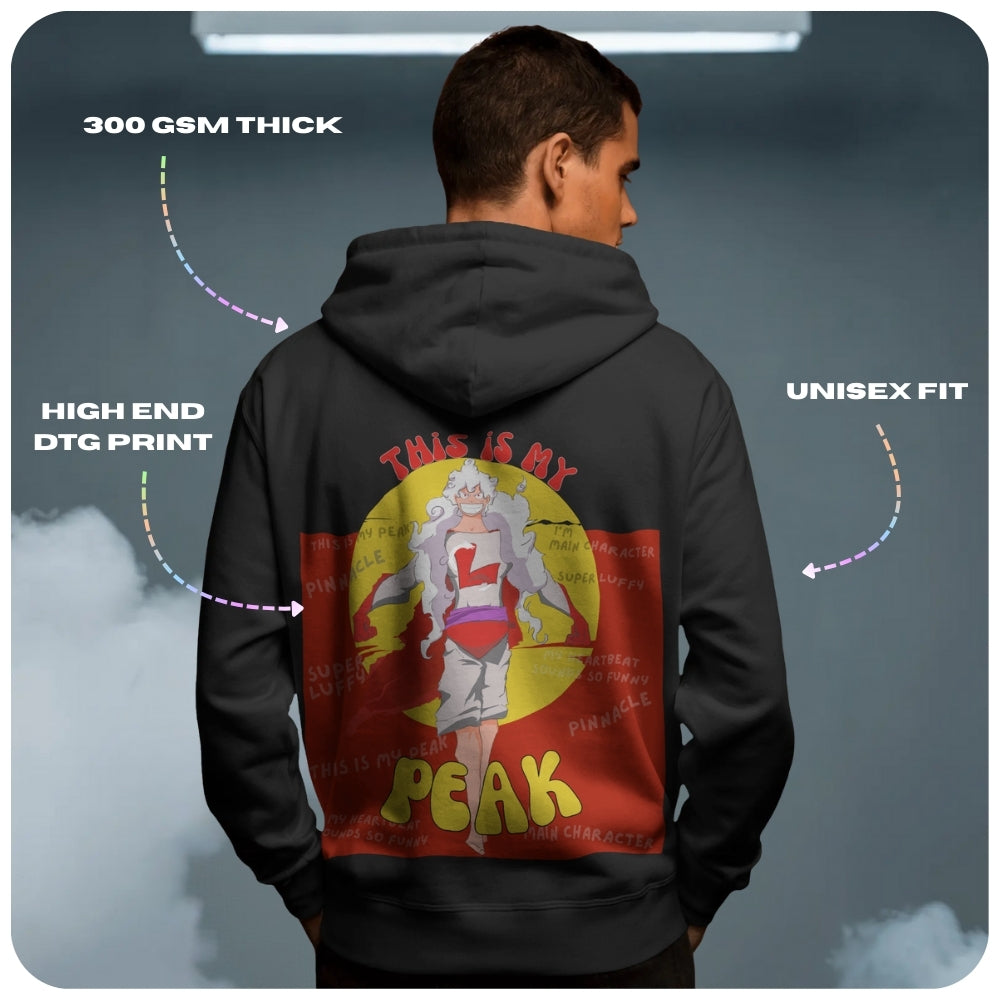 Super Luffy One Piece Anime Unisex Oversized Hoodie - 100% cotton streetwear from Aniguz