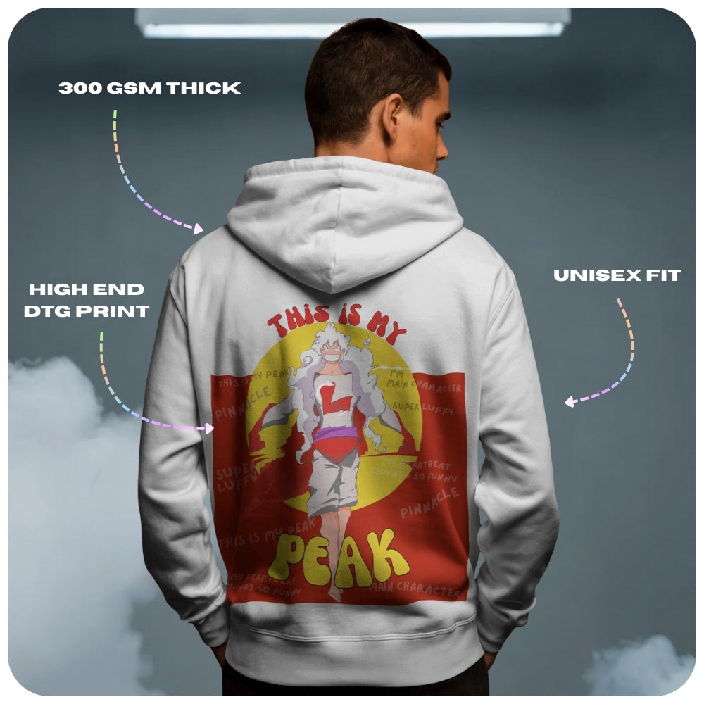 Super Luffy One Piece Anime Unisex Oversized Hoodie - 100% cotton streetwear from Aniguz