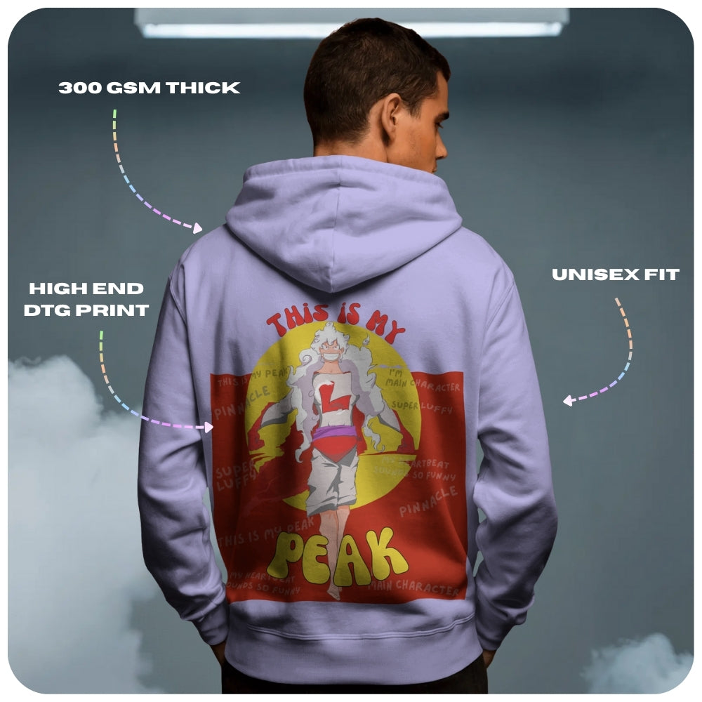 Super Luffy One Piece Anime Unisex Oversized Hoodie - 100% cotton streetwear from Aniguz