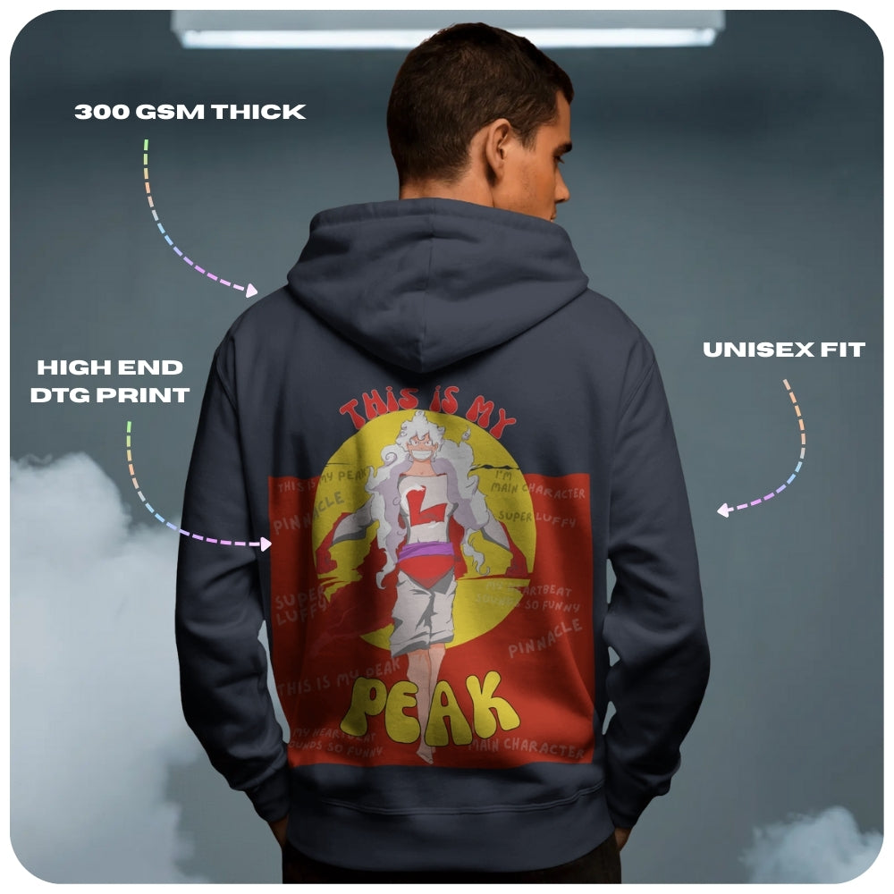 Super Luffy One Piece Anime Unisex Oversized Hoodie - 100% cotton streetwear from Aniguz