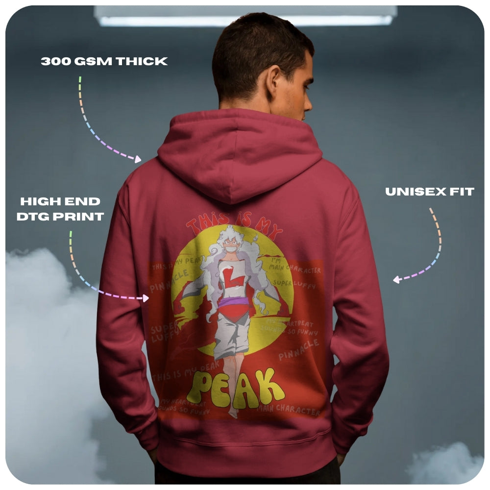 Super Luffy One Piece Anime Unisex Oversized Hoodie - 100% cotton streetwear from Aniguz