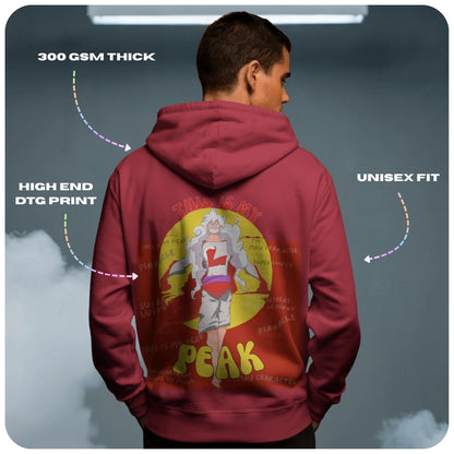 Super Luffy One Piece Anime Unisex Oversized Hoodie - 100% cotton streetwear from Aniguz