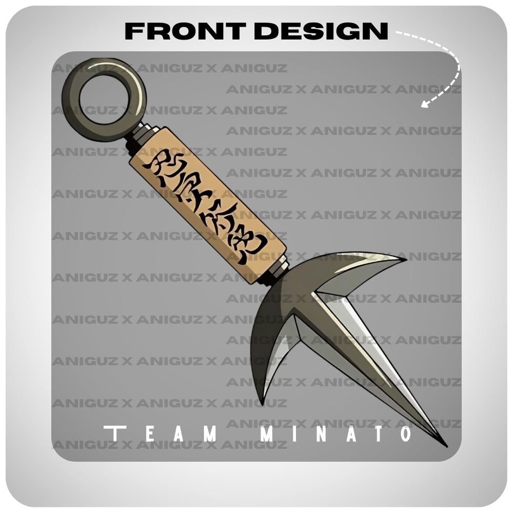 Minato Team 7 Naruto Oversized Anime T-shirt by Aniguz