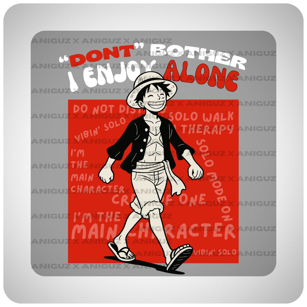 Luffy One Piece Oversized Anime T-shirt by Aniguz