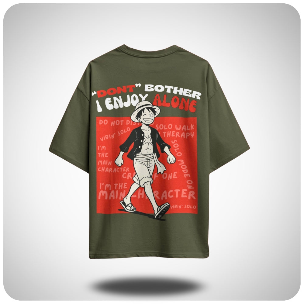 Luffy One Piece Oversized Anime T-shirt by Aniguz