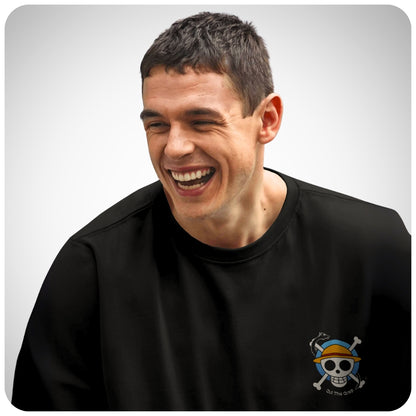 Luffy, Zoro, and Sanji One Piece oversized anime T-shirt by Aniguz