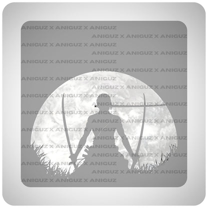 Zoro One Piece Acid Washed Oversized Anime T-shirt by Aniguz