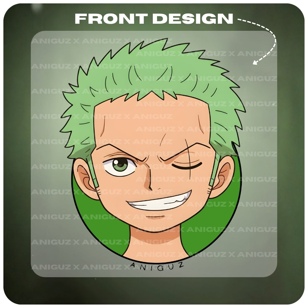 Zoro Aura Farming One Piece Anime Unisex Oversized Hoodie - 100% cotton streetwear from Aniguz