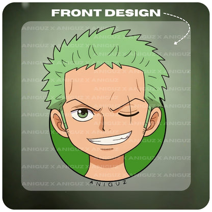 Zoro Aura Farming One Piece Anime Unisex Oversized Hoodie - 100% cotton streetwear from Aniguz